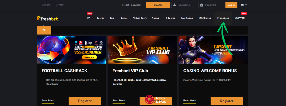 FreshBet casino bonus